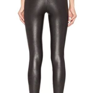 Spanx Wash Faux Leather Black Skinny Jegging Ankle NWT High Waist Pants XL